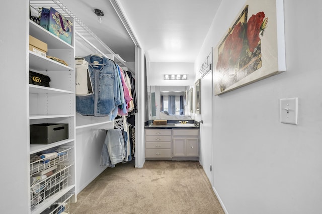 37475 Charter Oaks Blvd, Clinton Township, MI 48036 - spacious closet featuring light colored carpet and a sink
