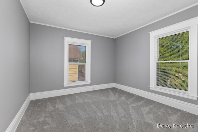 106 Colfax St NE, Grand Rapids, MI 49505 - carpeted spare room with baseboards and ornamental molding