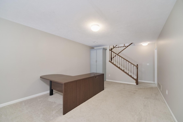 1972 Pine Ridge Dr, Manistee, MI 49660 - unfurnished office with light carpet and baseboards