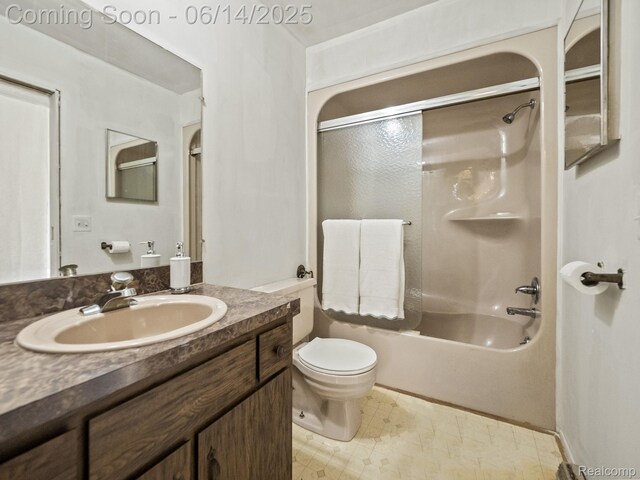 43667 Dequindre Rd, Troy, MI 48085 - full bath featuring vanity, tub / shower combination, and tile patterned floors