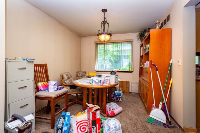 21964 Sunrise Blvd, Novi, MI 48375 - dining space with carpet floors