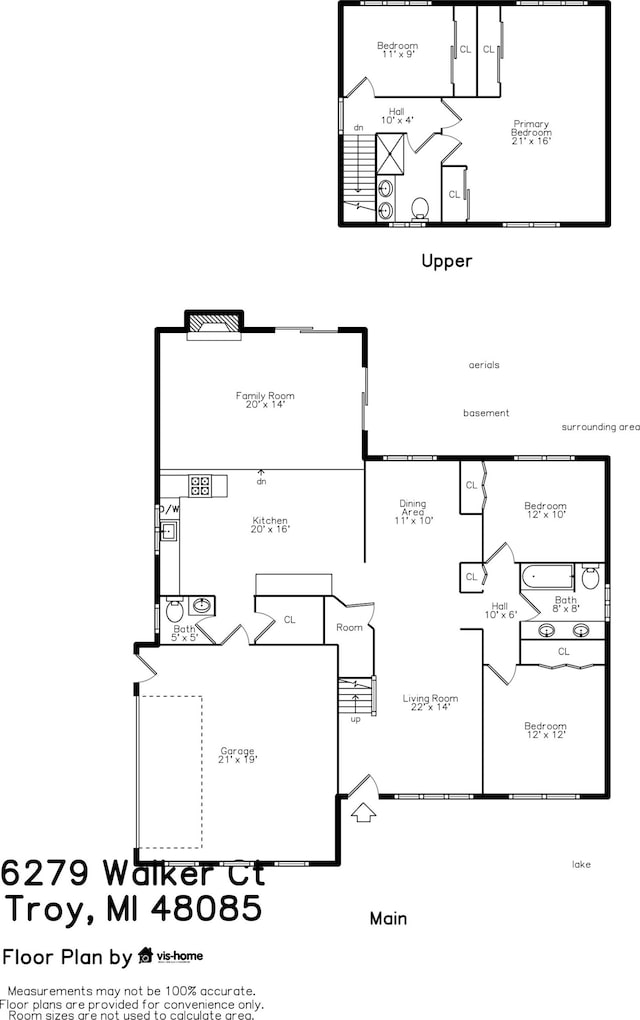 6279 Walker Ct, Troy, MI 48085 - floor plan / room layout