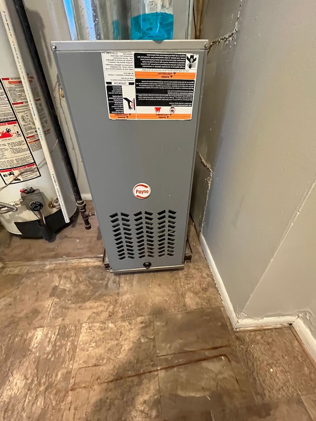 1631 Channing St, Ferndale, MI 48220 - utilities with water heater and heating unit