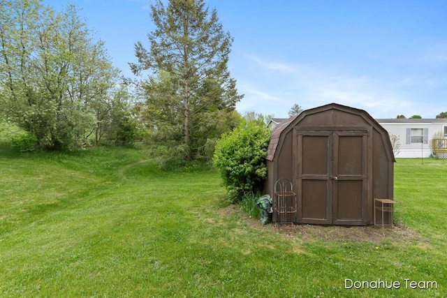 view of shed
