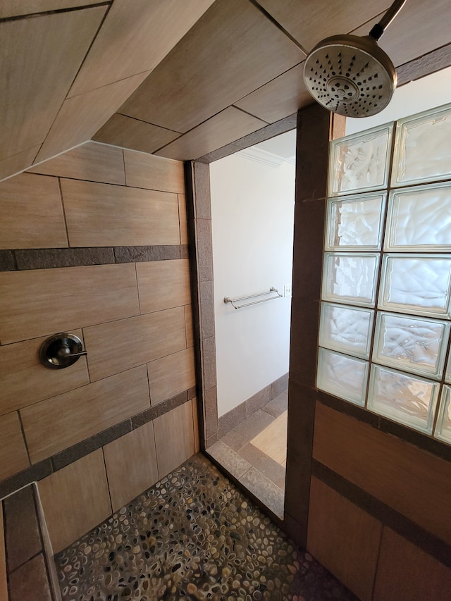 10726 Davisburg Rd, Davisburg, MI 48350 - bathroom featuring tiled shower