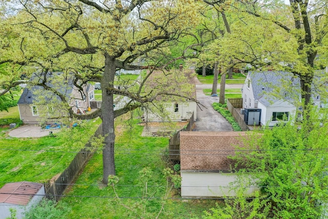 view of subject property