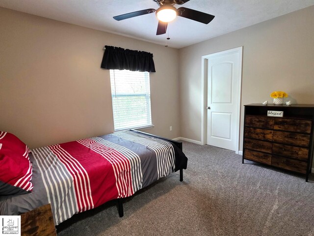 465 Edgewood Pass, Fenton, MI 48430 - carpeted bedroom featuring baseboards and a ceiling fan