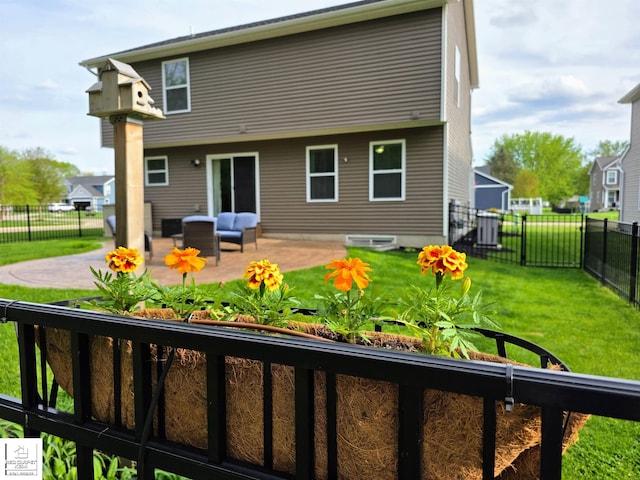 465 Edgewood Pass, Fenton, MI 48430 - back of property with a patio and an outdoor living space