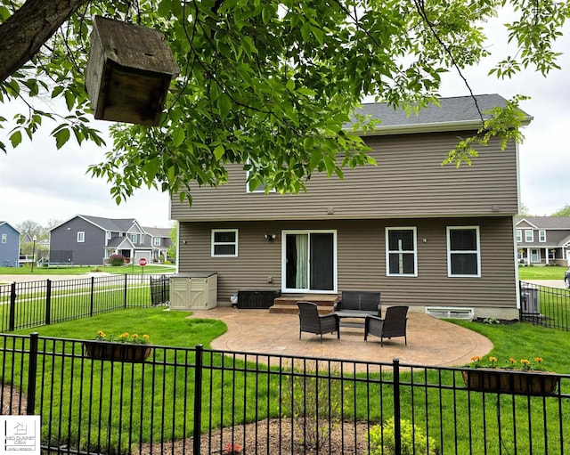 465 Edgewood Pass, Fenton, MI 48430 - rear view of property featuring a patio, entry steps, and central air condition unit