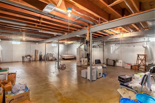 3480 S Vassar Rd, Burton, MI 48519 - basement with water heater
