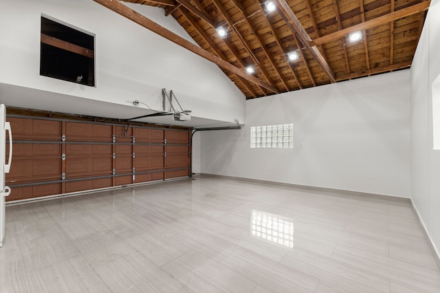 21984 Wildwood St, Dearborn, MI 48128 - garage featuring wooden ceiling and baseboards