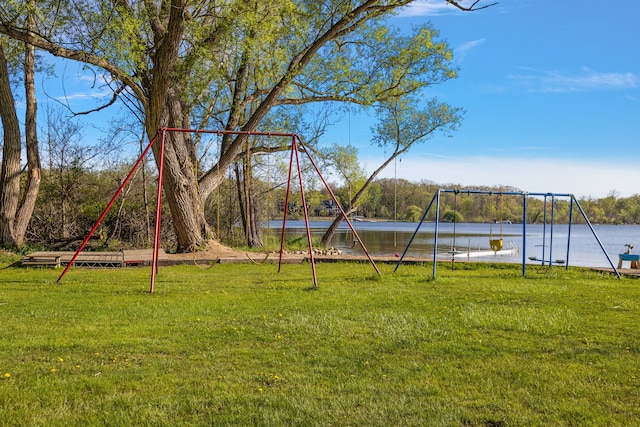 2015 Hazel Ave, Wixom, MI 48393 - view of play area featuring a yard