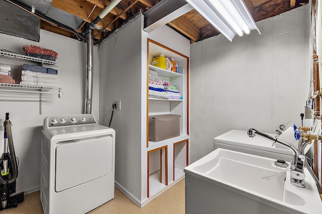 2015 Hazel Ave, Wixom, MI 48393 - clothes washing area featuring washing machine and clothes dryer