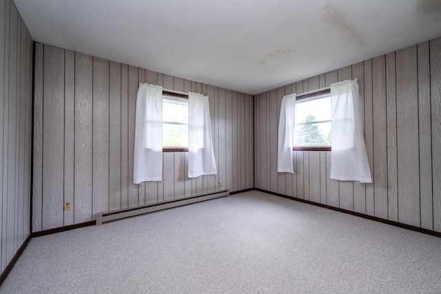 5575 Meadowbrook Rd, Eau Claire, MI 49111 - empty room featuring baseboard heating, healthy amount of natural light, and carpet floors