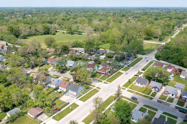 26613 W Hills Dr, Inkster, MI 48141 - aerial overview of property's location with a forest and nearby suburban area