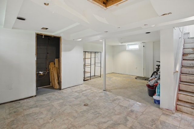 26613 W Hills Dr, Inkster, MI 48141 - below grade area featuring stairs