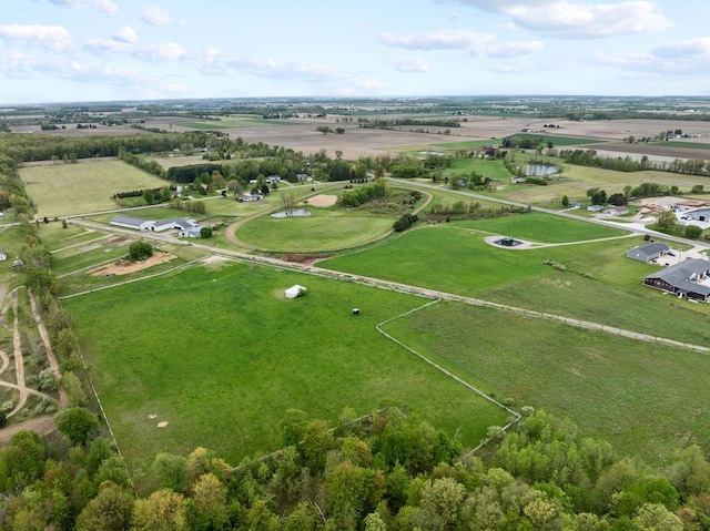 aerial view of sparsely populated area