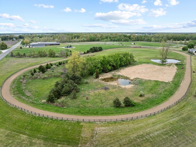 drone / aerial view of a nearby body of water