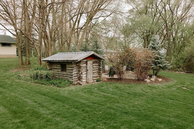 view of shed