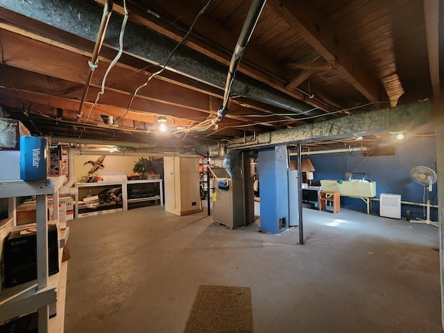 3034 Royalton Heights Rd, Saint Joseph, MI 49085 - unfinished below grade area featuring heating unit