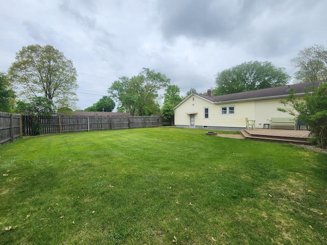 3034 Royalton Heights Rd, Saint Joseph, MI 49085 - view of yard featuring a deck