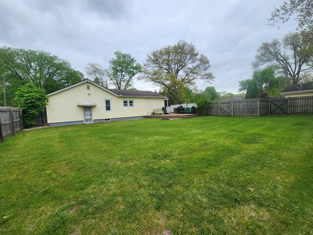 3034 Royalton Heights Rd, Saint Joseph, MI 49085 - view of yard featuring a wooden deck