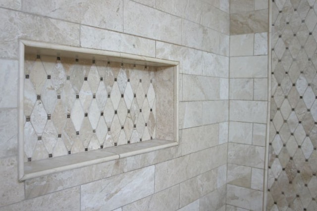 bathroom view of a tile shower