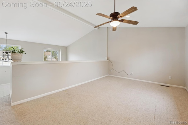 7366 Meadow Ln, Ypsilanti, MI 48197 - unfurnished room featuring a ceiling fan, carpet floors, and baseboards