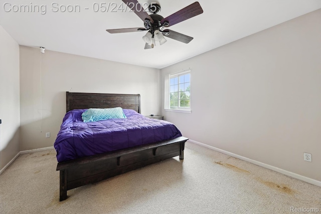 7366 Meadow Ln, Ypsilanti, MI 48197 - bedroom featuring carpet flooring, baseboards, and a ceiling fan