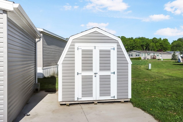 view of shed