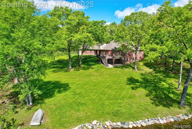 3074 Pond Rd, Leonard, MI 48367 - view from above of property