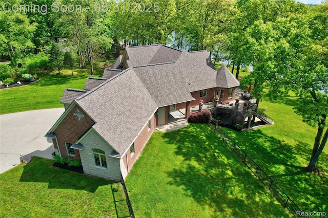 3074 Pond Rd, Leonard, MI 48367 - view from above of property featuring a tree filled landscape