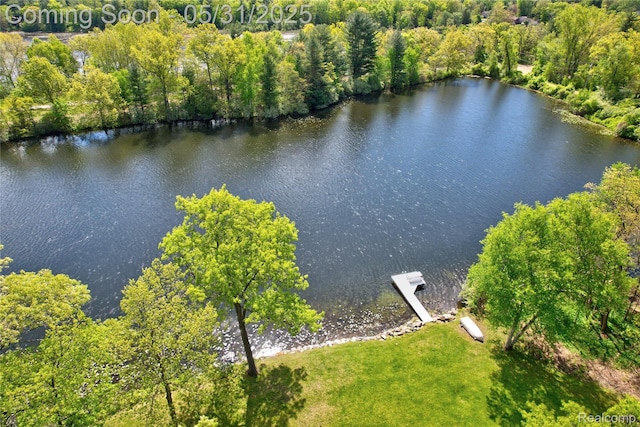 3074 Pond Rd, Leonard, MI 48367 - drone / aerial view of a large body of water