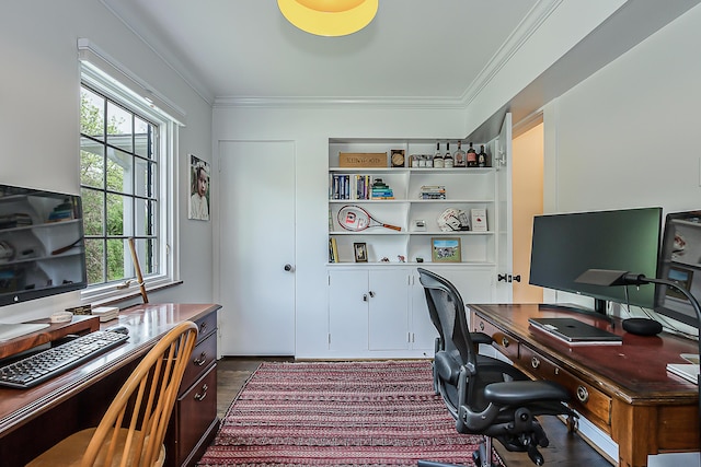 2124 Brockman Blvd, Ann Arbor, MI 48104 - office area featuring crown molding