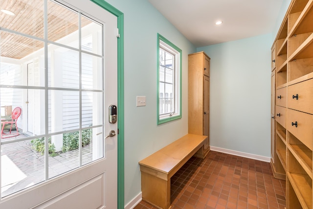 2124 Brockman Blvd, Ann Arbor, MI 48104 - mudroom with baseboards and recessed lighting