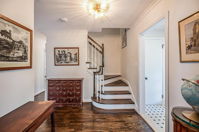 2124 Brockman Blvd, Ann Arbor, MI 48104 - foyer with stairway and wood finished floors