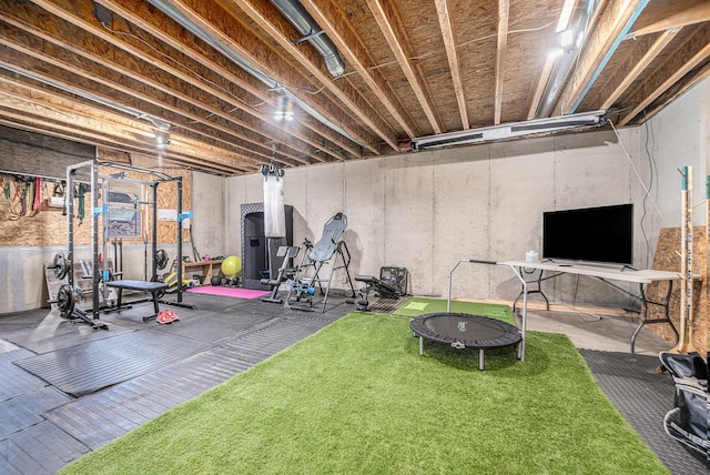 view of workout area