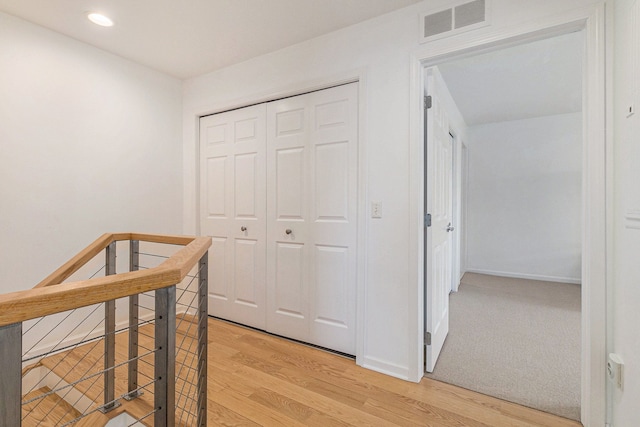 3203 Asher Rd, Ann Arbor, MI 48104 - hallway featuring light wood finished floors, recessed lighting, and baseboards