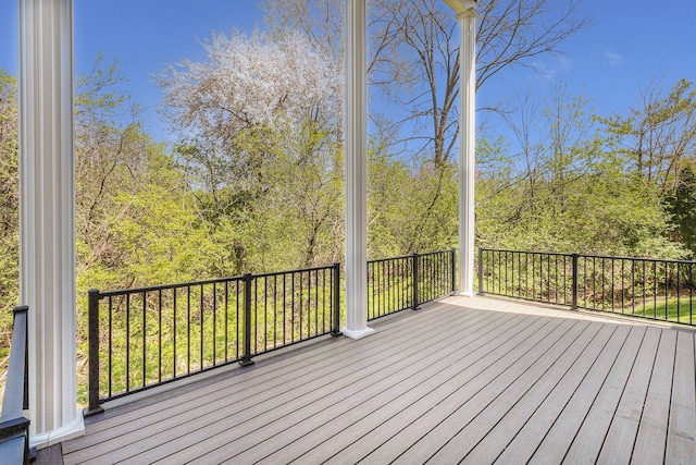 3203 Asher Rd, Ann Arbor, MI 48104 - view of wooden terrace