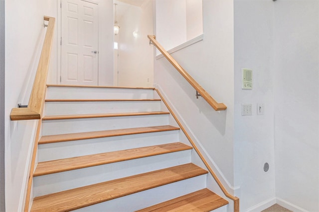 3203 Asher Rd, Ann Arbor, MI 48104 - staircase with baseboards