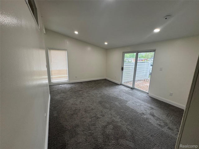 29592 Fairfax St, Southfield, MI 48076 - empty room featuring carpet flooring, baseboards, and recessed lighting