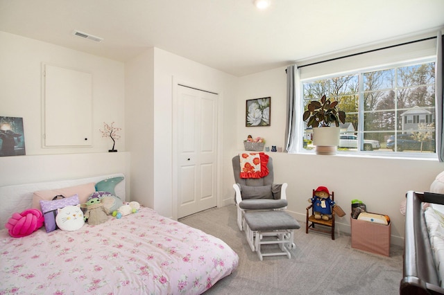 25808 Forest Ln, Mattawan, MI 49071 - carpeted bedroom with a closet and baseboards