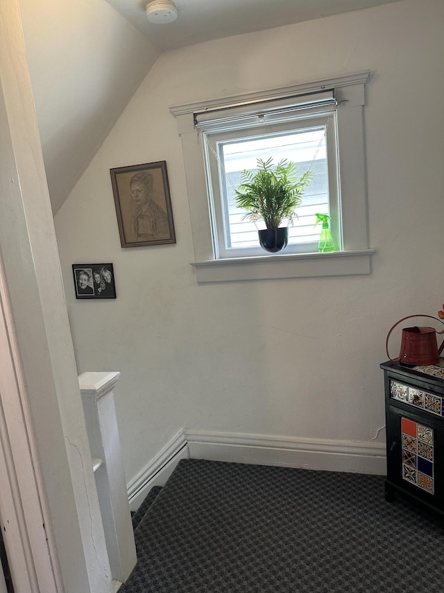 522 N Main St, Ann Arbor, MI 48104 - bonus room featuring lofted ceiling, carpet, and baseboards