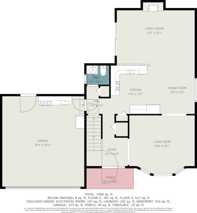4810 Benjamin Dr, Sterling Heights, MI 48310 - floor plan / room layout