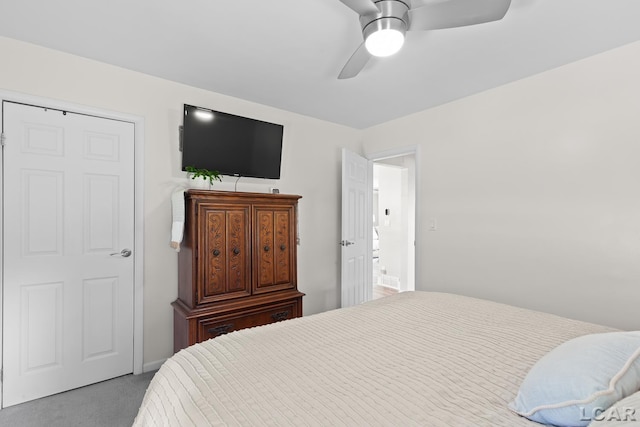 4730 Occidental Hwy, Adrian, MI 49221 - carpeted bedroom featuring ceiling fan