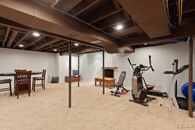 4730 Occidental Hwy, Adrian, MI 49221 - finished basement with carpet floors