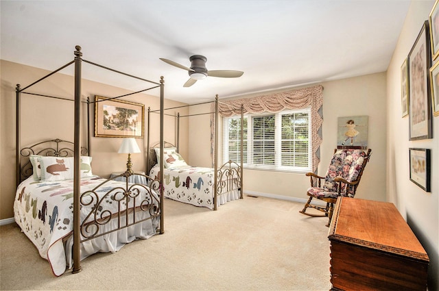 2200 Clearwood, Shelby Twp, MI 48316 - carpeted bedroom with baseboards and ceiling fan