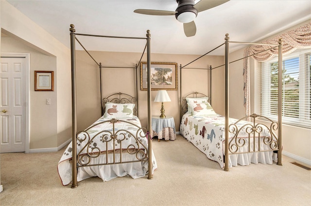 2200 Clearwood, Shelby Twp, MI 48316 - carpeted bedroom featuring baseboards and ceiling fan