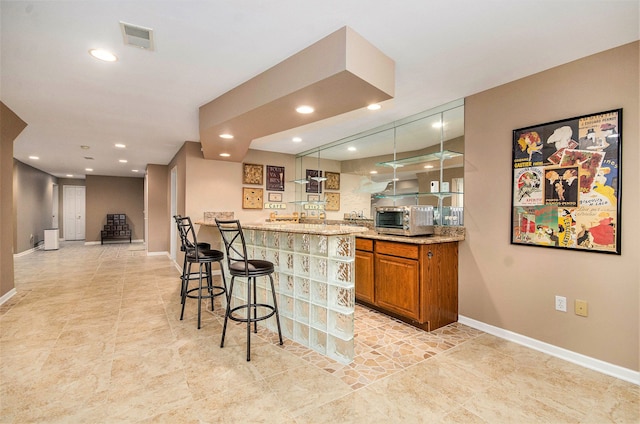 2200 Clearwood, Shelby Twp, MI 48316 - bar area featuring baseboards and recessed lighting