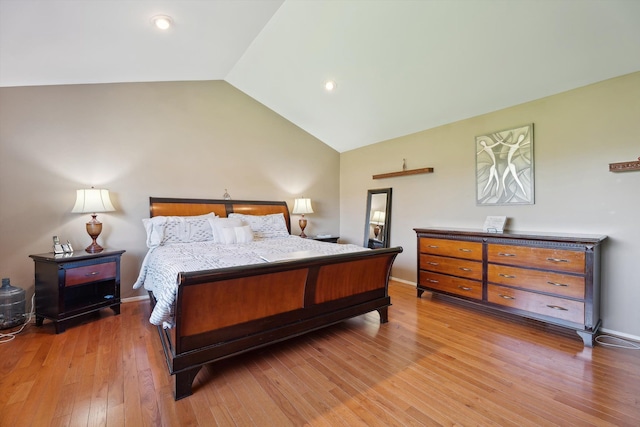 7039 Timberview Trl, West Bloomfield, MI 48322 - bedroom featuring light wood finished floors and high vaulted ceiling